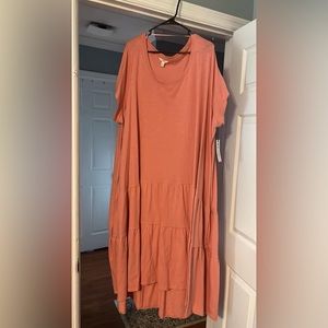 Peach Sundress with pockets